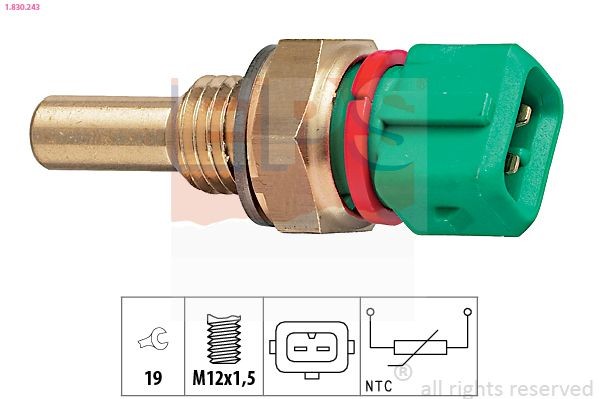 EPS Temperatuursensor 1.830.243 Koelmiddeltemperatuursensor EPS TRAFIC 1.830.243 goedkoop