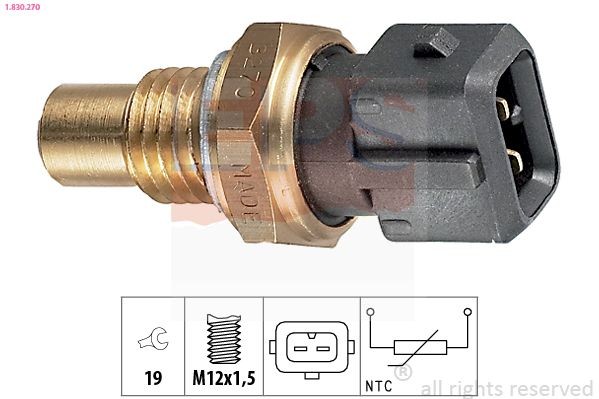 EPS Devējs, Dzesēšanas šķidruma temperatūra 1.830.270 1.830.270 Temperatūras sensors EPS CHEVROLET NUBIRA