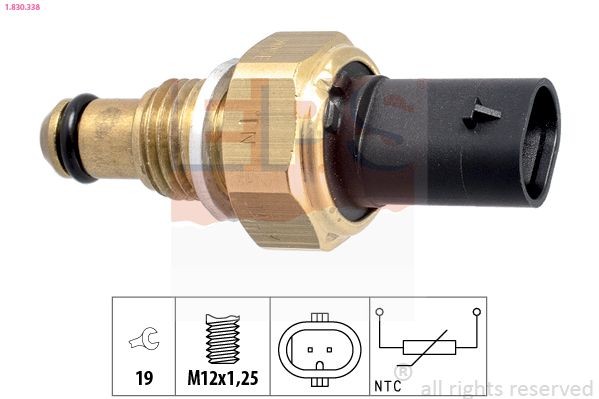 Sensor, drivstofftemperatur EPS 1.830.338 EPS 1.830.338 Temperatursensor MERCEDES-BENZ GLK 2008