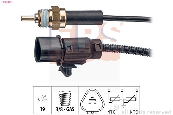 EPS Sensor, kølevæsketemp. 1.830.373 Temperatursensor EPS Hyundai BAYON 1.830.373