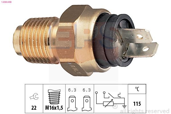 EPS Kylvätsketemperatursensor 1.830.500 1.830.500 EPS kylvätsketemperaturgivare FIAT GRANDE PUNTO