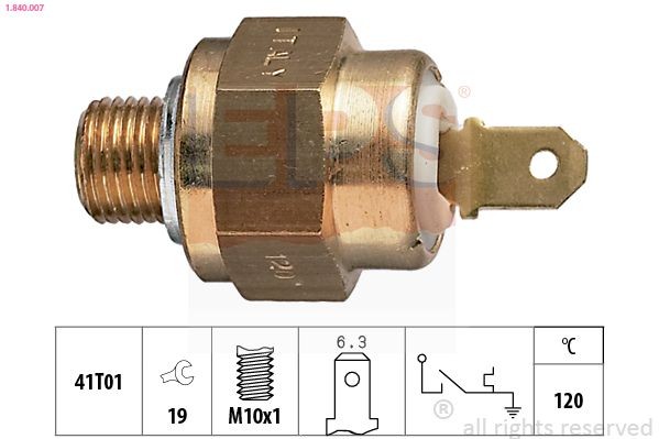 EPS Temperaturkontakt 1.840.007 1.840.007 Temperaturkontakt kølerventilator EPS AUDI R8