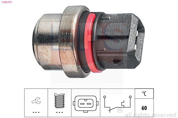 EPS Temperature Switch, coolant warning lamp 1.840.075 1.840.075 EPS radiator fan switch for FIAT 128