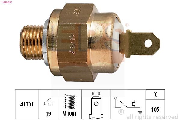 EPS Temperaturschalter, Kühlmittelwarnlampe 1.840.097 Lüfterschalter EPS BORA 1.840.097 günstig