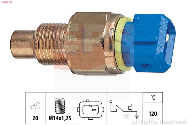EPS Temperatuurschakelaar, koelmiddelwaarschuwingslamp 1.840.131 EPS 1.840.131 Thermoschakelaar radiateurventilator Honda CR-V originele