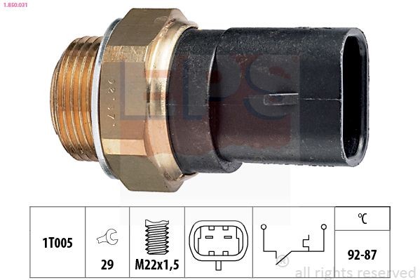 EPS Termocontatto ventola radiatore 1.850.031 1.850.031 EPS Termocontatto ventola radiatore PIAGGIO prezzo