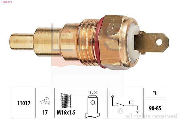 EPS Temperatuurilülitus, radiaatorivent. 1.850.071 EPS 1.850.071 Temperatuurilülitus radiaatoriventilaator Mazda MX 5 NB hind