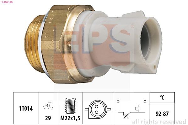 Termocontatto ventola radiatore EPS 1.850.129 EPS 1.850.129 costo Termocontatto ventola radiatore Ford FIESTA 2001