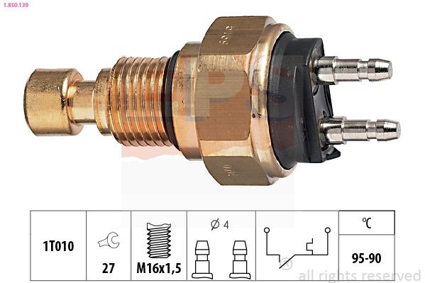EPS Termocontatto ventola radiatore 1.850.139 Costo Termocontatto ventola radiatore EPS PIAGGIO 1.850.139