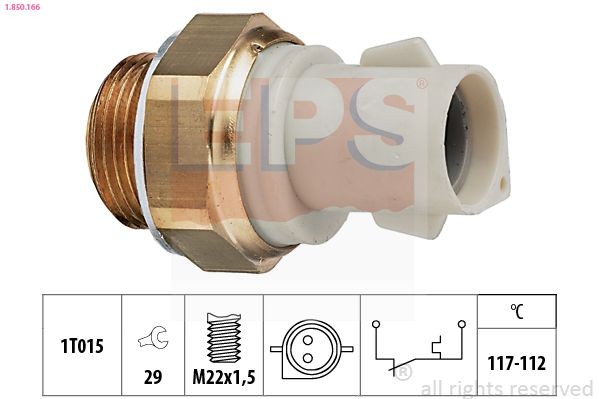 EPS Interrupteur de température, ventilateur de radiateur 1.850.166 Interrupteur de température ventilateur de radiateur EPS StreetKA 1.850.166 pas cher