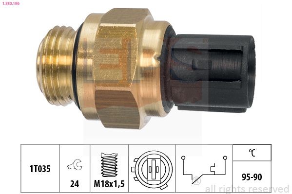 EPS Termocontatto ventola radiatore 1.850.196 1.850.196 Termocontatto ventola radiatore EPS HYUNDAI ix20 costo