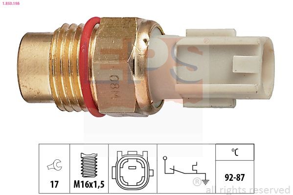 EPS Temperature Switch, radiator fan 1.850.198 EPS 1.850.198 Toyota Corolla Coupe AE86 radiator fan switch price