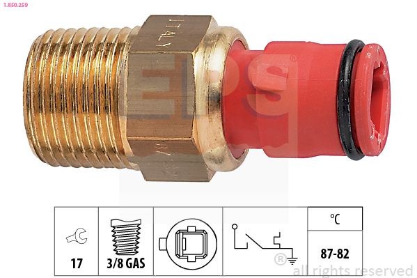 Interruptor de temperatura, ventilador do radiador EPS 1.850.259 EPS 1.850.259 Interruptor de temperatura ventilador do radiador DAIHATSU CHARADE 2023