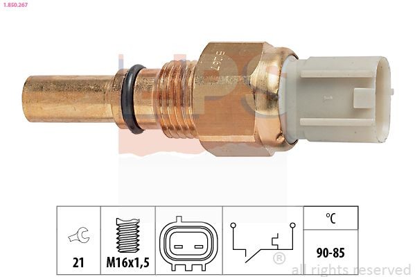 EPS Temperatuurschakelaar, radiateurventilator 1.850.267 Temperatuurschakelaar radiateurventilator EPS TOYOTA 1.850.267