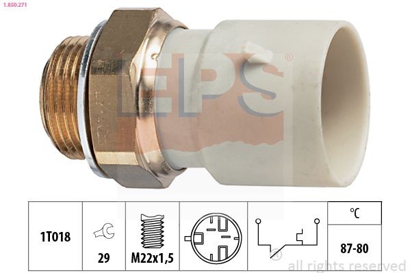 Temperaturkontakt, kølerventilator EPS 1.850.271 EPS 1.850.271 Temperaturkontakt kølerventilator VOLVO V40 Kombi 2025