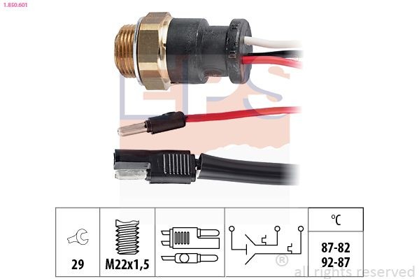 EPS Termocontatto ventola radiatore 1.850.601 1.850.601 Termocontatto ventola radiatore PIAGGIO EPS costo