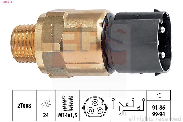 EPS Teplotný spínač ventilátora chladenia 1.850.617 EPS 1.850.617 Teplotný spínač ventilátora chladenia BMW E34 cena