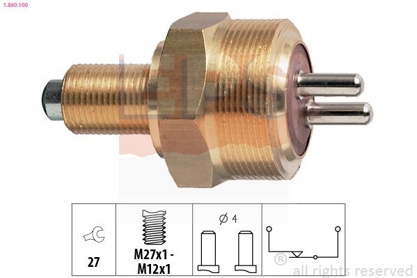 EPS Interruptor, luz de marcha-atrás 1.860.100 EPS 1.860.100 Interruptores da luz de marcha atrás Mercedes W638 a um preço acessível