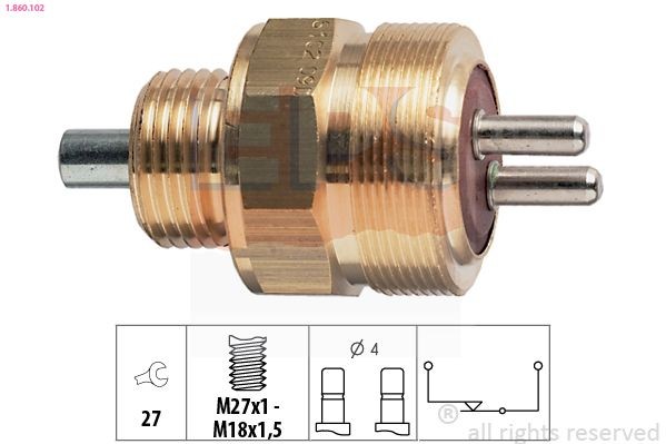 EPS Interruttore, Luce di retromarcia 1.860.102 EPS 1.860.102 Bulbo retromarcia Mercedes Sprinter 4t prezzo