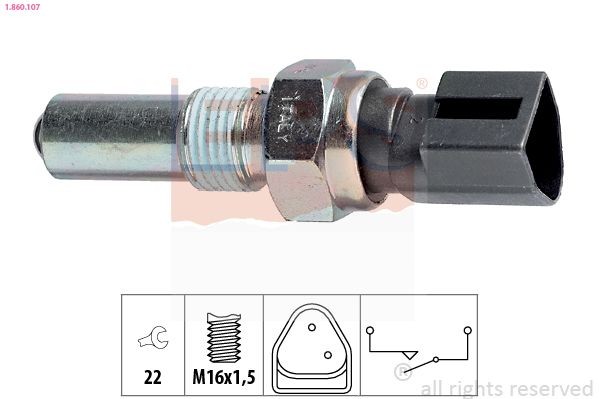 EPS Achteruitrijschakelaar 1.860.107 Ford GRANADA Schakelaar achteruitrijlicht EPS 1.860.107