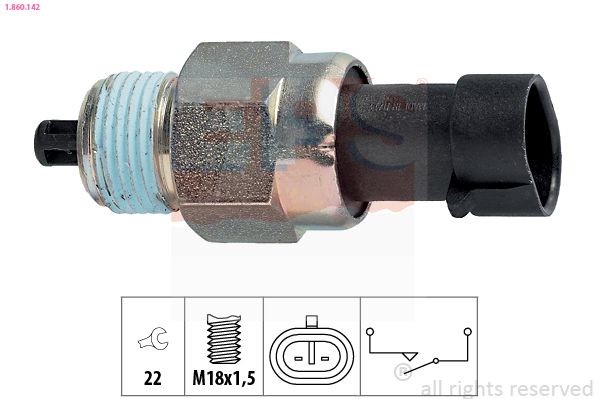 EPS Achteruitrijschakelaar 1.860.142 1.860.142 Achteruitrijlicht schakelaar HONDA CITY EPS