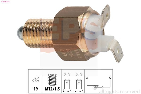 EPS Bryter, ryggelys 1.860.214 Ryggelysbryter MITSUBISHI EPS 1.860.214