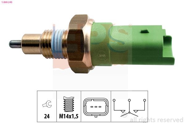 EPS Spínač cúvacích svetiel 1.860.245 Spínač cúvacích svetiel EPS Lancia MUSA 1.860.245