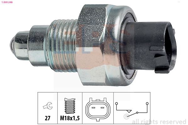 EPS Kontakt, baklygte 1.860.246 EPS 1.860.246 Corolla V FX Compact (E80) Kontakt baklygte pris