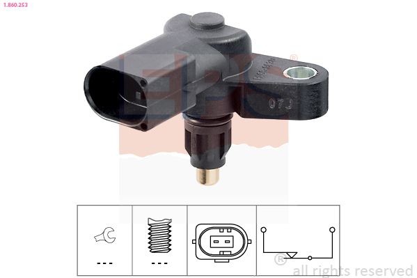 Interruptor, luz de marcha-atrás EPS 1.860.253 EPS 1.860.253 Sensor de marcha-atrás MERCEDES-BENZ Classe C 2025