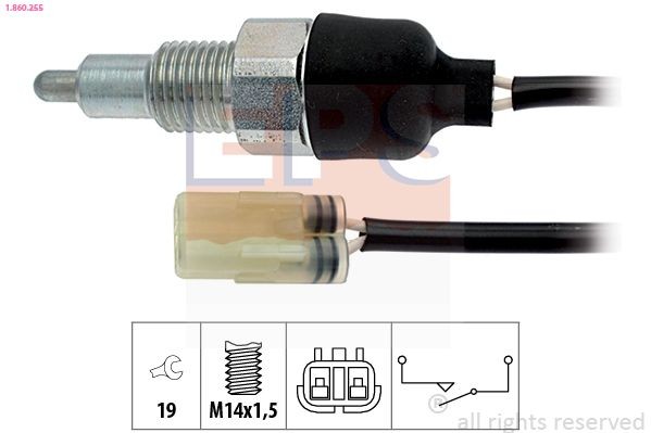 Bryter, ryggelys EPS 1.860.255 EPS 1.860.255: Ryggelysbryter Land Rover DEFENDER 1999