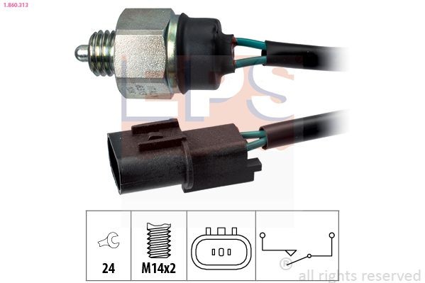 EPS Contacteur, feu de recul 1.860.313 1.860.313 Capteur de marche arriere KIA CARENS EPS