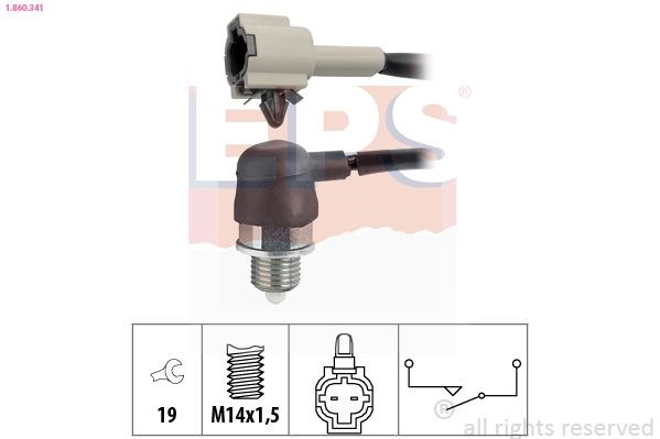 EPS Contacteur, feu de recul 1.860.341 Honda HR-V Capteur de feu de recul EPS 1.860.341