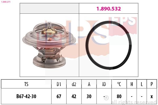 EPS Termostat chladenia 1.880.271 Termostat EPS SPRINTER 1.880.271 lacné