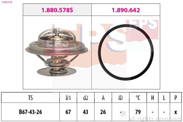 EPS Kühlwasserthermostat 1.880.578 1.880.578 EPS Kühlmittelregler IVECO Kosten