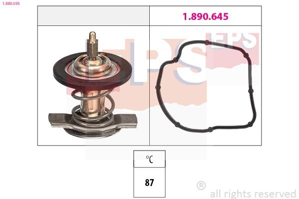 EPS Termostat, kylvätska 1.880.595 1.880.595 EPS vattentermostat MERCEDES-BENZ HECKFLOSSE