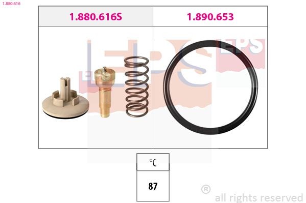 EPS Termostaat, Jahutusvedelik 1.880.616 Termostaat EPS CALIFORNIA 1.880.616 odav