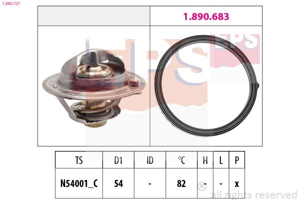 EPS Thermostat 1.880.727 1.880.727 EPS engine thermostat for KIA PROCEED