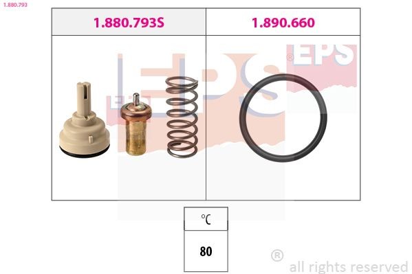 EPS Termostaat, Jahutusvedelik 1.880.793 1.880.793 Termostaat Volkswagen CALIFORNIA EPS