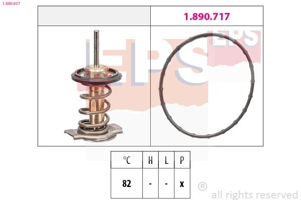 EPS Kühlwasserthermostat 1.880.937 1.880.937 Thermostatgehäuse TOYOTA 4 RUNNER EPS kaufen