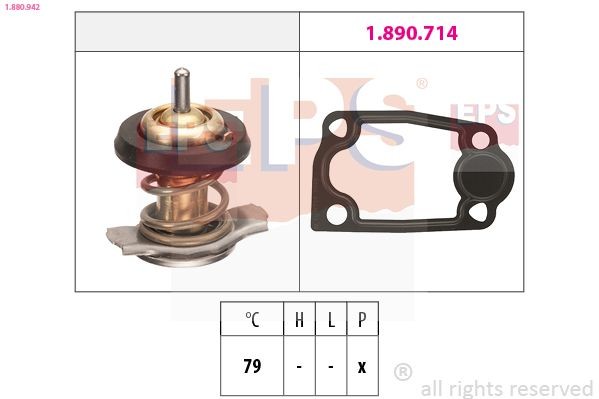 EPS Termostato motore 1.880.942 1.880.942 costo Termostato refrigerante EPS CITROËN ZX