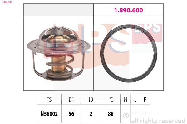 EPS Termostat, kylvätska 1.880.949 1.880.949 EPS termostat kylvätska SUBARU WRX
