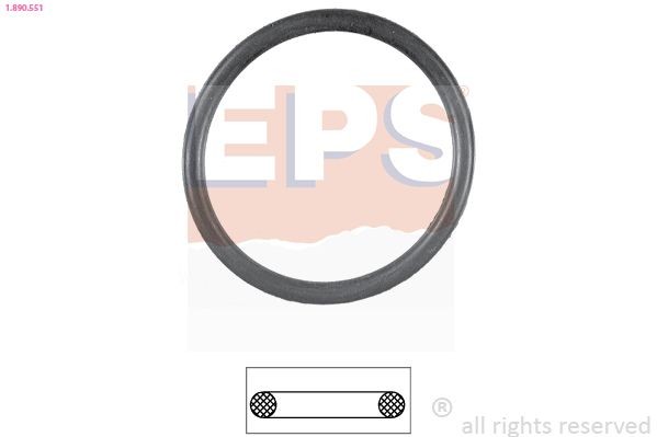 EPS Junta, termóstato 1.890.551 EPS Junta de água do radiador OPEL 1.890.551