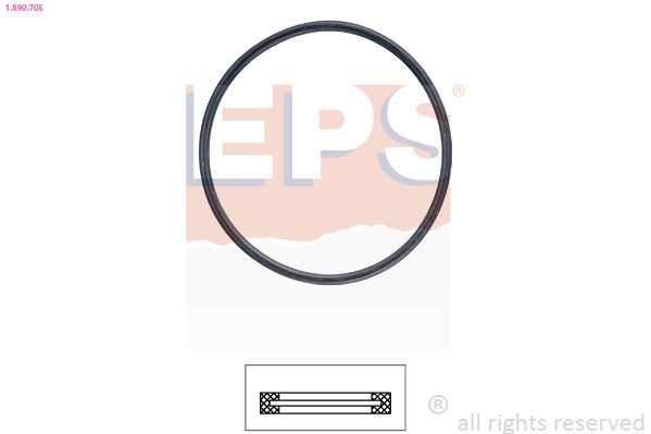 EPS Gasket, thermostat 1.890.705 EPS 1.890.705 Fiat Ducato 280 Platform thermostat housing seal replacement