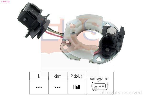 EPS Capteur, impulsion d'allumage 1.906.244 Ford USA MUSTANG Capteur pmh EPS 1.906.244