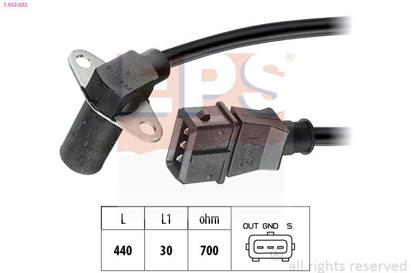 EPS Gerador de impulsos, cambota 1.953.032 1.953.032 Sensor da cambota ALFA ROMEO 146 EPS