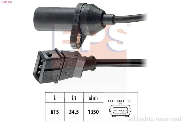 EPS Impulsgiver, veivaksel 1.953.053 Veivakselsensor EPS DS5 1.953.053 billige