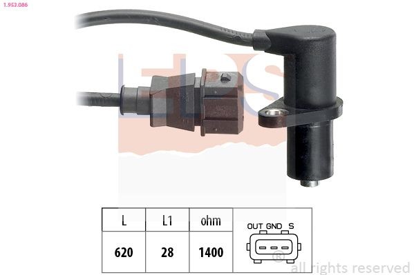 EPS Andur, Nukkvõllipositsioon 1.953.086 1.953.086 Nukkvõlli asendi andur BMW Z3 EPS