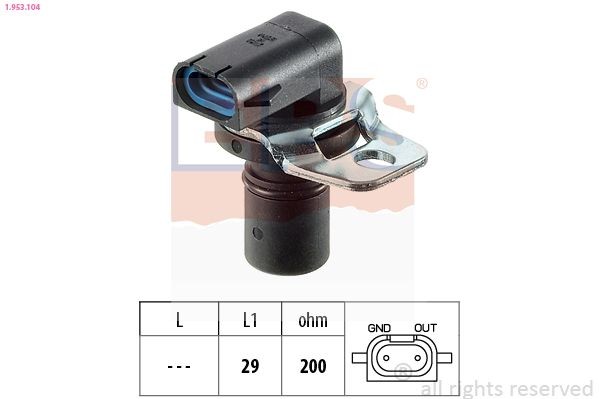 EPS Toerentalsensor, automatische aandrijving 1.953.104 Volkswagen BORA Versnellingsbak sensor EPS 1.953.104