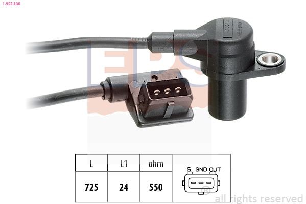 EPS Gerador de impulsos, cambota 1.953.130 1.953.130 Sensor de rotações gestão do motor BMW X4 EPS