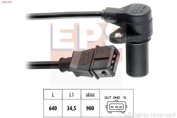 EPS Snímač impulzov kľukového hriadeľa 1.953.155 Snímač otáčok kľukového hriadeľa EPS 147 1.953.155 lacné